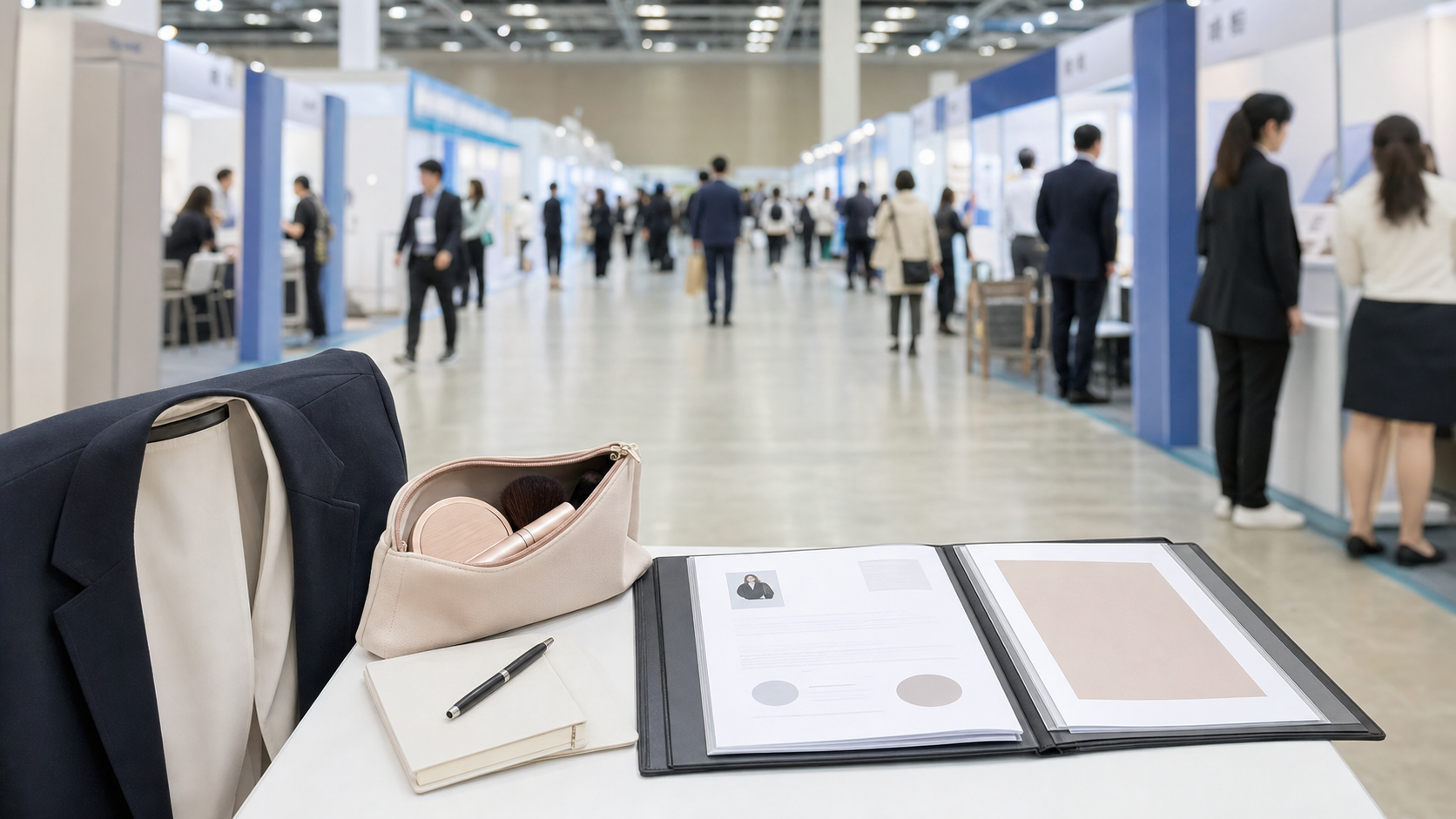 코엑스 채용 박람회 준비물과 면접 상담 분위기를 담은 대표 이미지